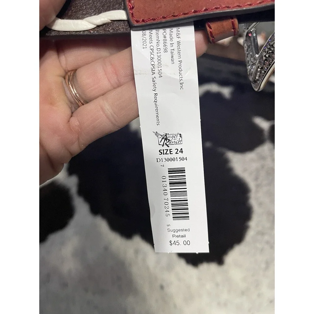 Angel Ranch kids western Cowgirl Rodeo‎ Belt NWTS Sunflowers leather